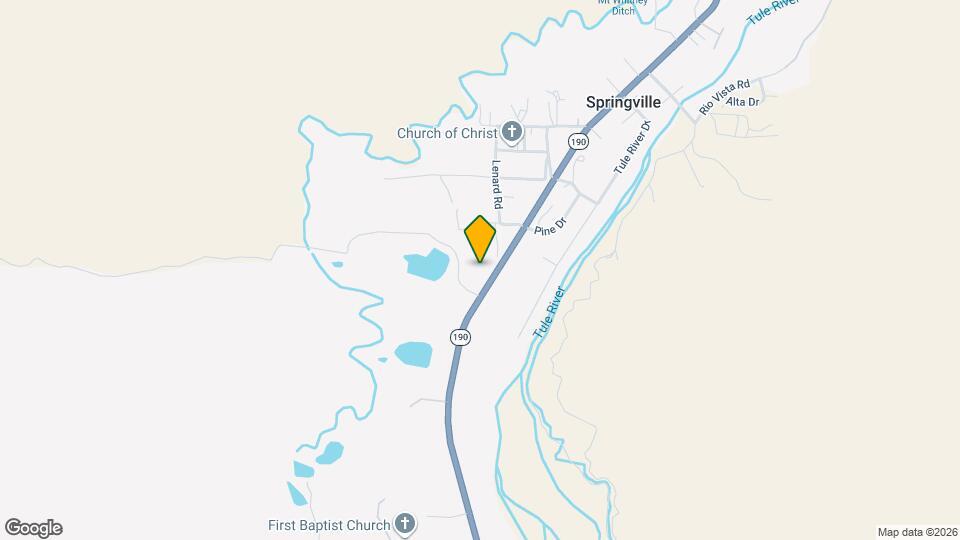 35056 CA-190 Map and Location Details