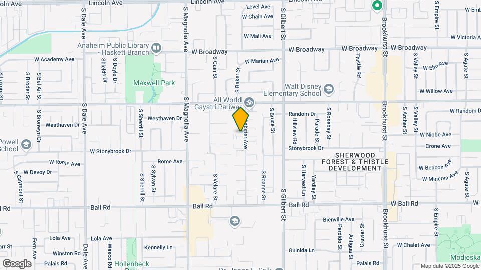 655 S Webster Ave Map and Location Details