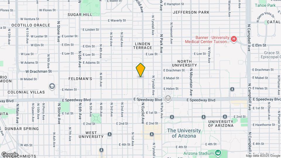 750 E Mabel St Map and Location Details