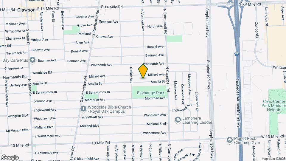 1319 Amelia St Map and Location Details