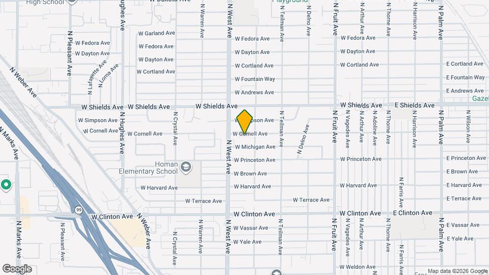 1137 W Cornell Ave, Unit C Mapa y Detalles de la Ubicación