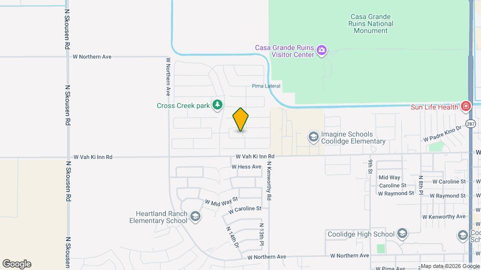 1436 W Toltec Dr Map and Location Details