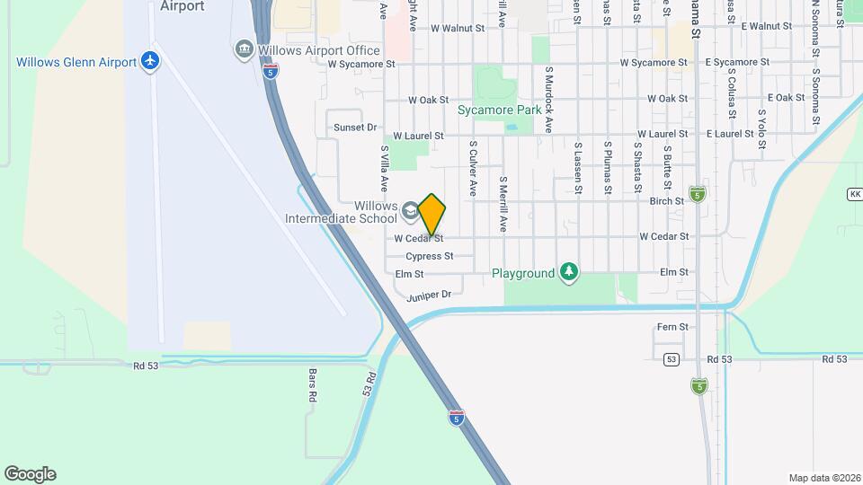 1030 W Cedar St Map and Location Details