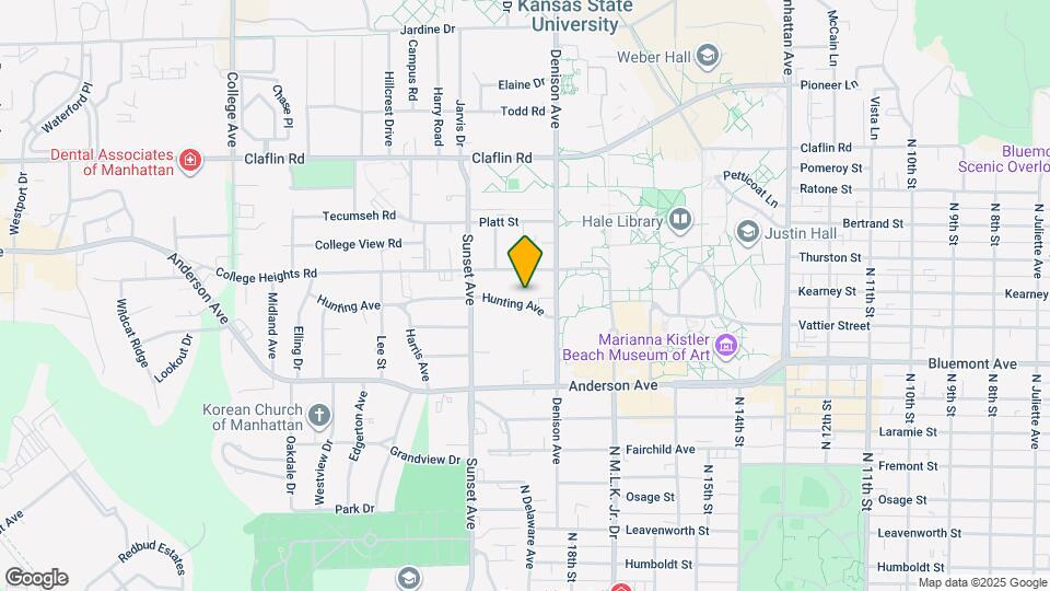 1822 Hunting Ave Map and Location Details