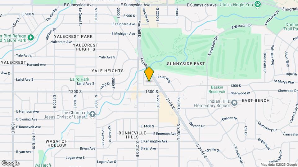 1180 Foothill Dr Map and Location Details