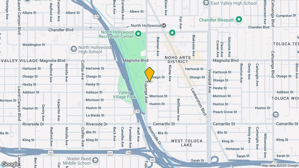 5050 Tujunga Ave Map and Location Details