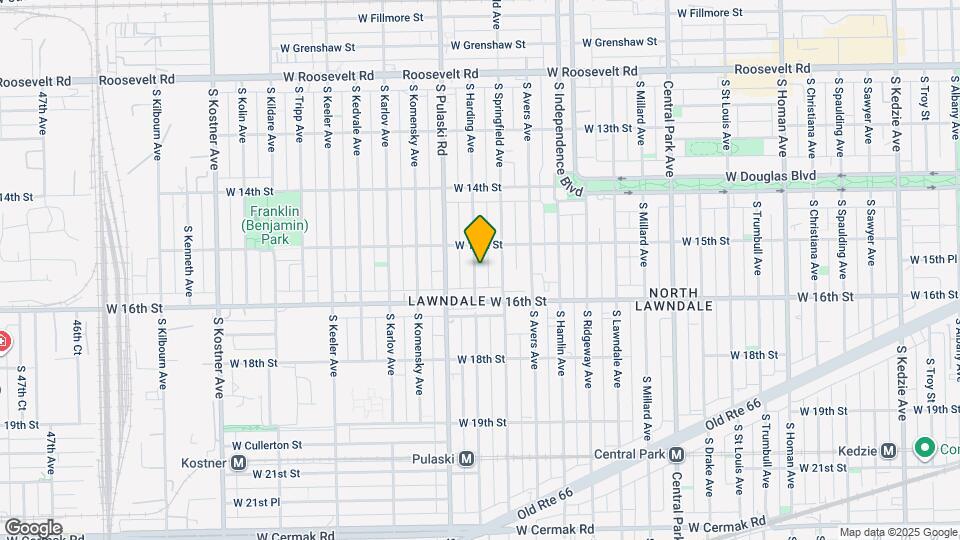 1525 S Harding Ave Map and Location Details