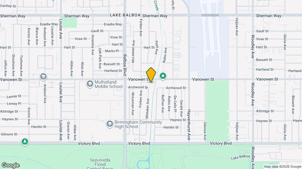 16729 Archwood St Mapa y Detalles de la Ubicación