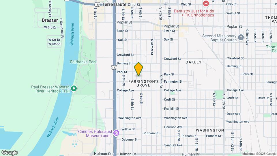 923 S 6th St, Unit 1 Map and Location Details