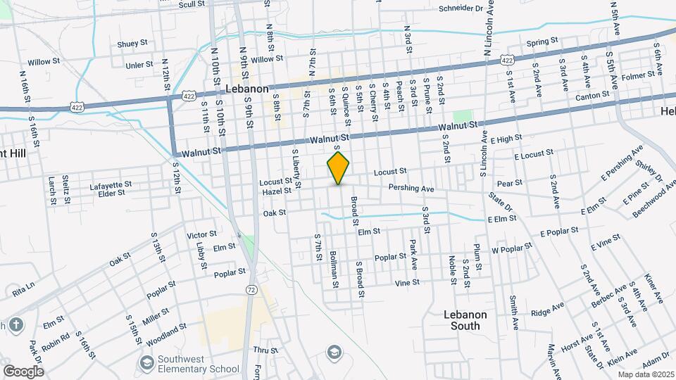 323 S 6th St Map and Location Details
