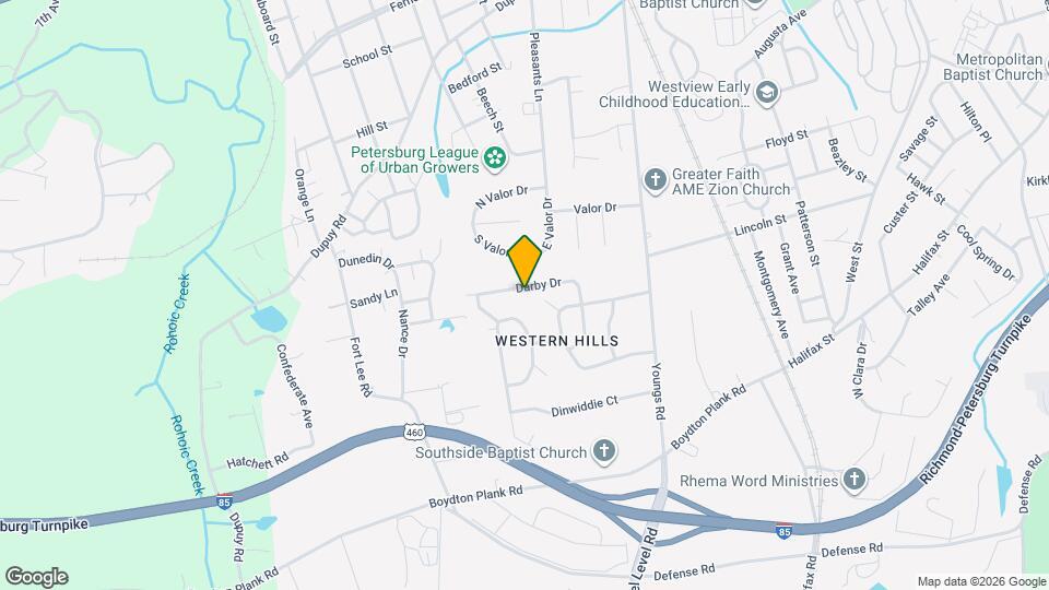 1624 Darby Dr Mapa y Detalles de la Ubicación