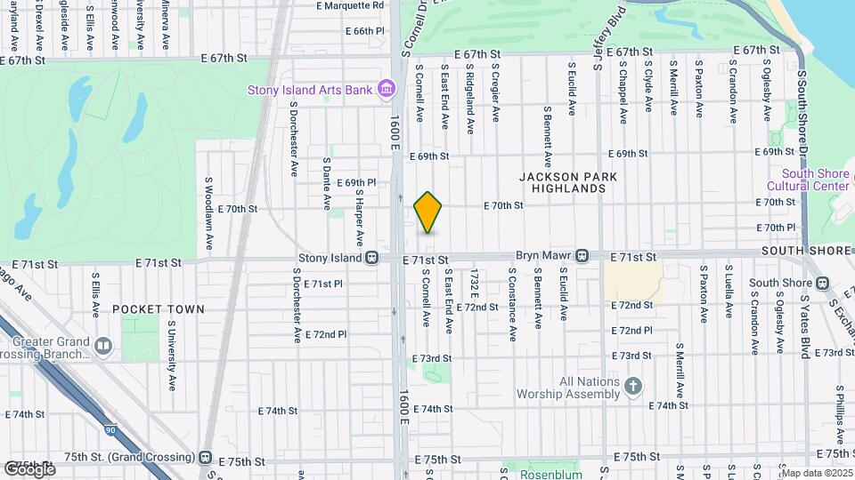 7044 S Cornell Ave Mapa y Detalles de la Ubicación