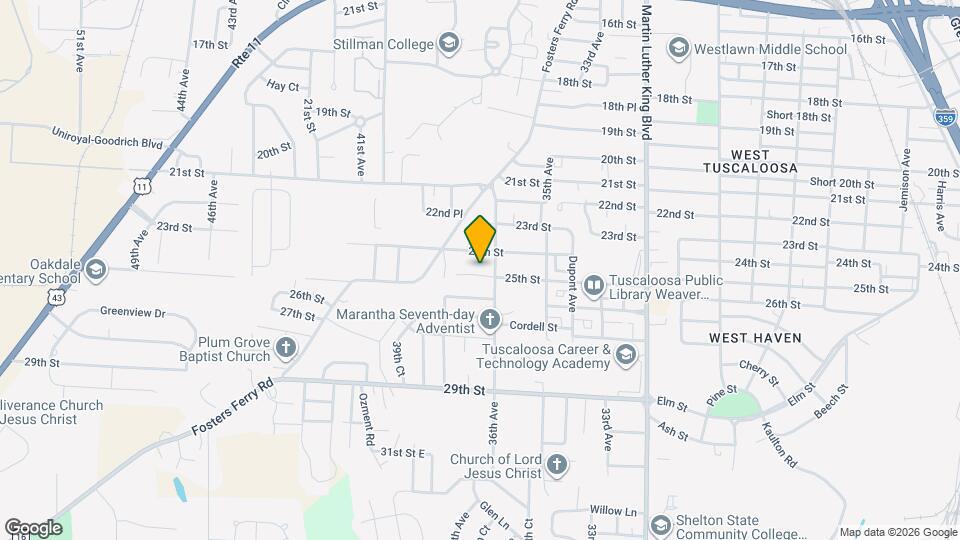 3710 25th St Map and Location Details