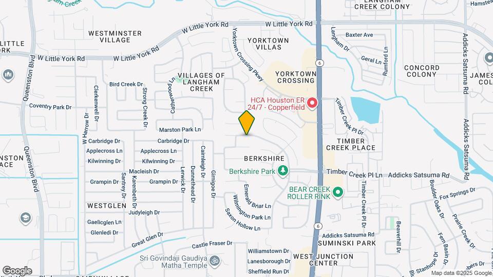 16007 Berkshire Manor Ln Map and Location Details