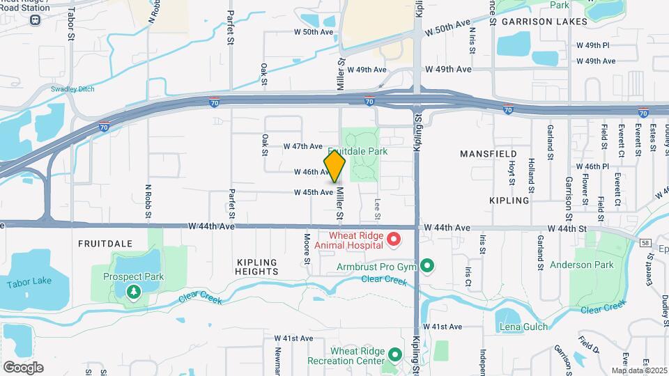 10401 W 45th Ave Map and Location Details