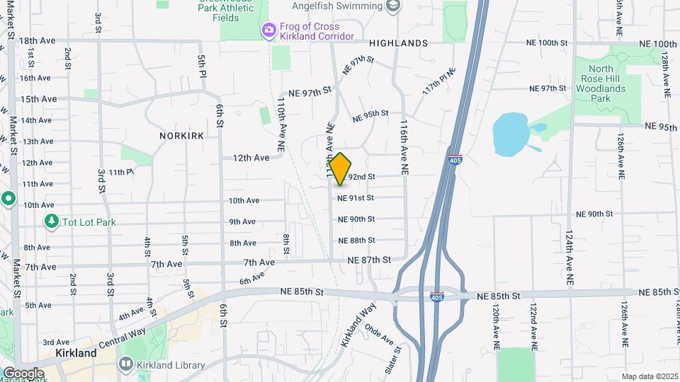 11212 NE 91st St Map and Location Details