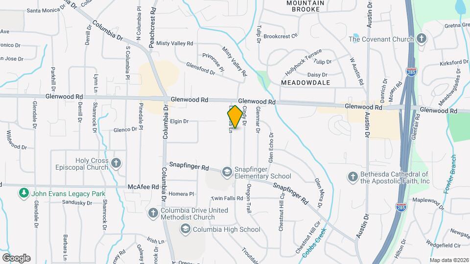 1888 La Mesa Ln Map and Location Details