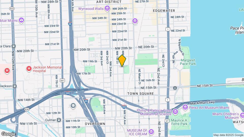1740 NW 1st Ave, Unit B1 Map and Location Details