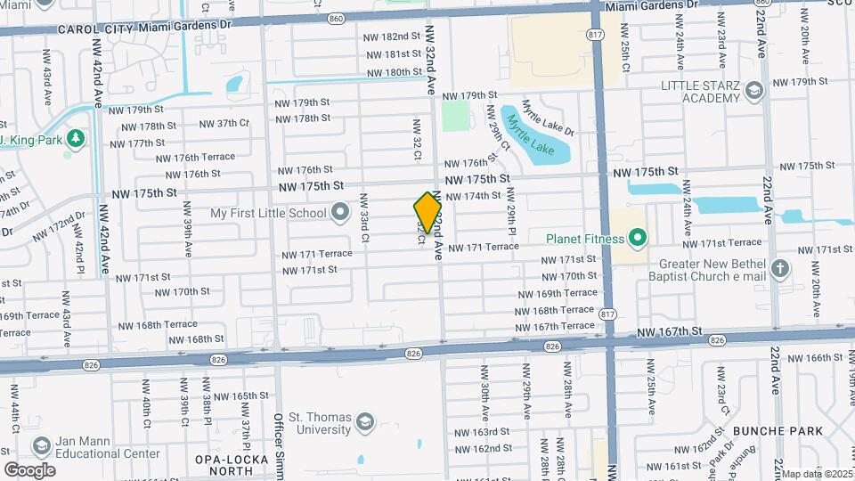 17131 NW 32 Ct Map and Location Details