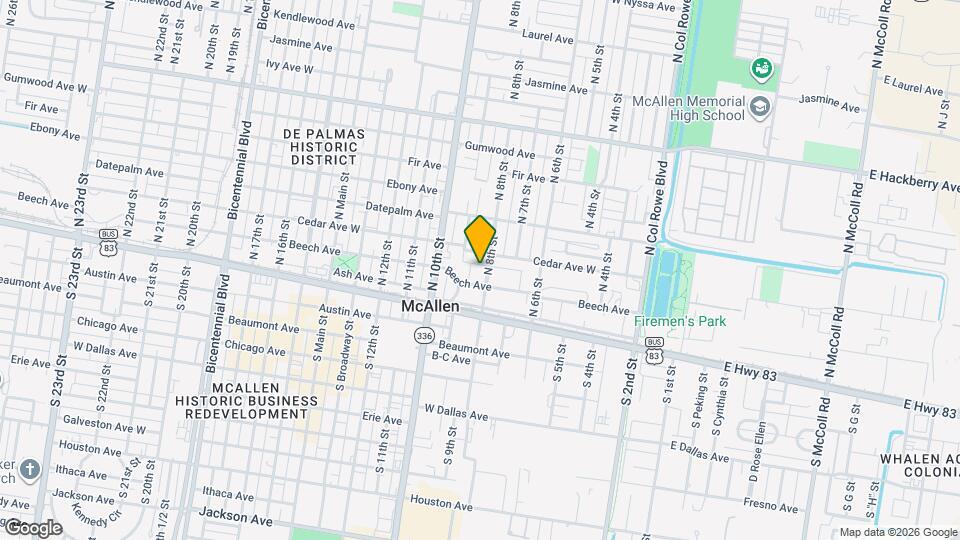 211 N 8th St Map and Location Details