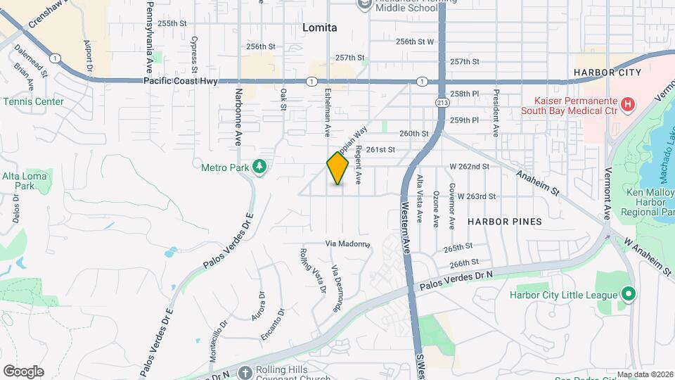 26243 Monte Vista Ave Map and Location Details