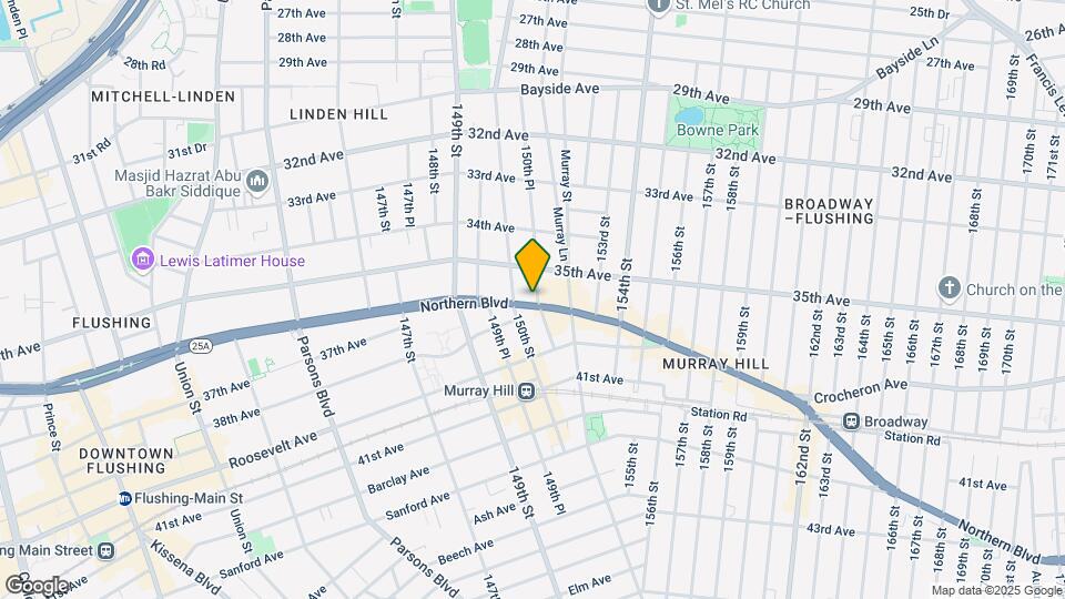 150-17 Northern Blvd Map and Location Details