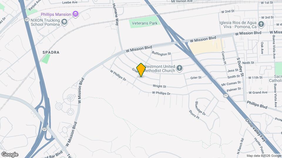 1891 Wright St Map and Location Details