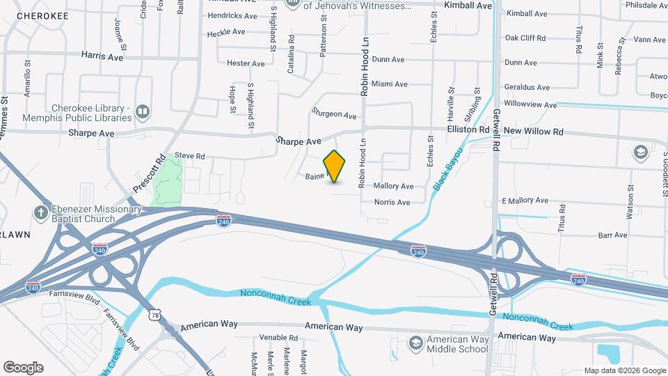 3636 Mallory Ave Map and Location Details