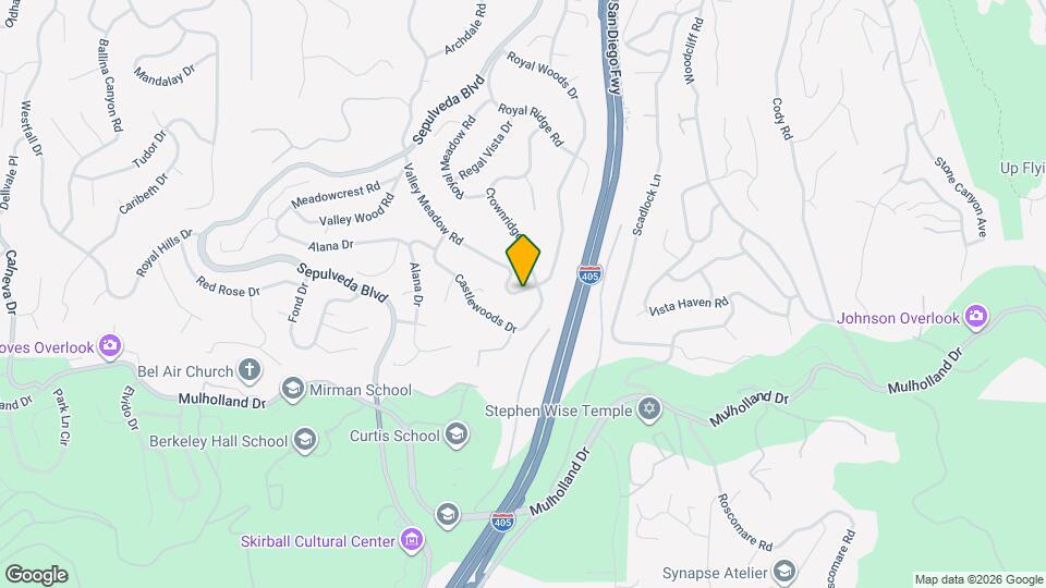 3465 Valley Meadow Rd Map and Location Details