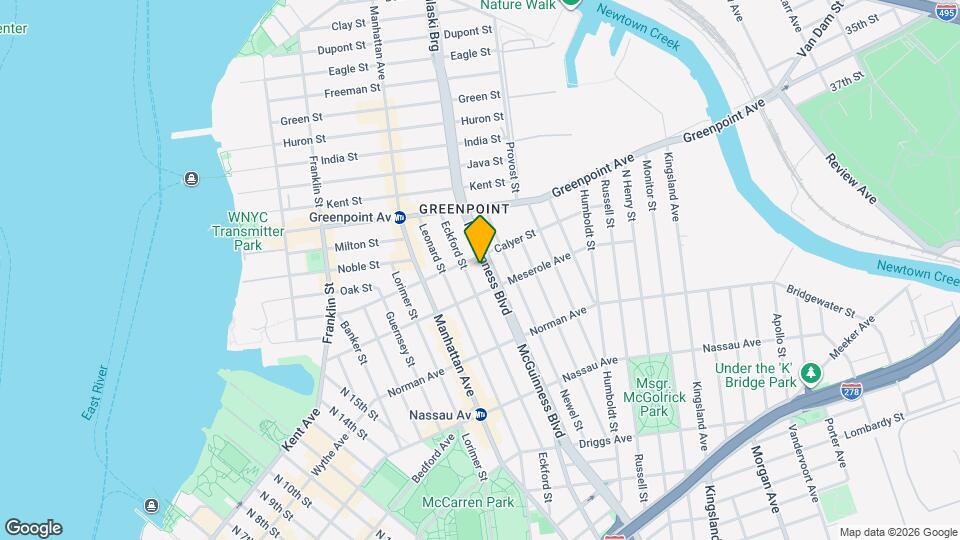 183 McGuinness Blvd Map and Location Details