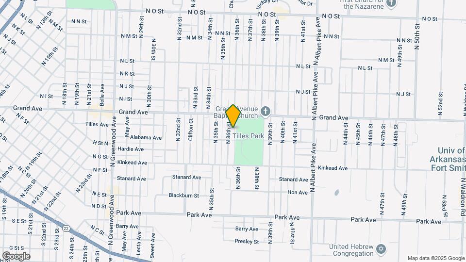 816 N 36th St Map and Location Details