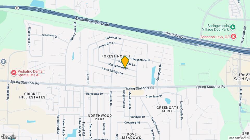 3507 Almondwood Dr Map and Location Details