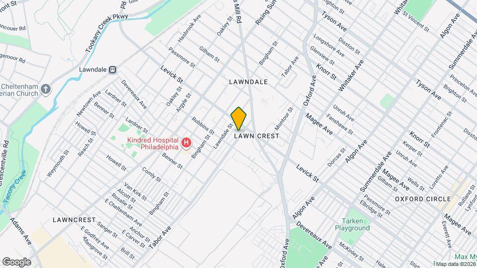 6332 Tabor Ave Mapa y Detalles de la Ubicación