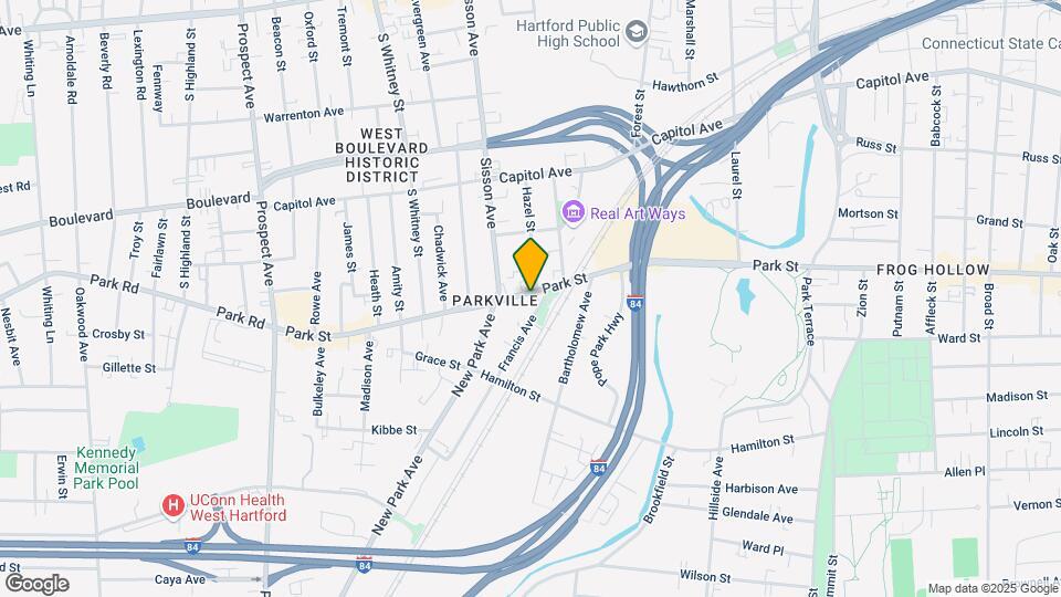 1597 Park St Map and Location Details