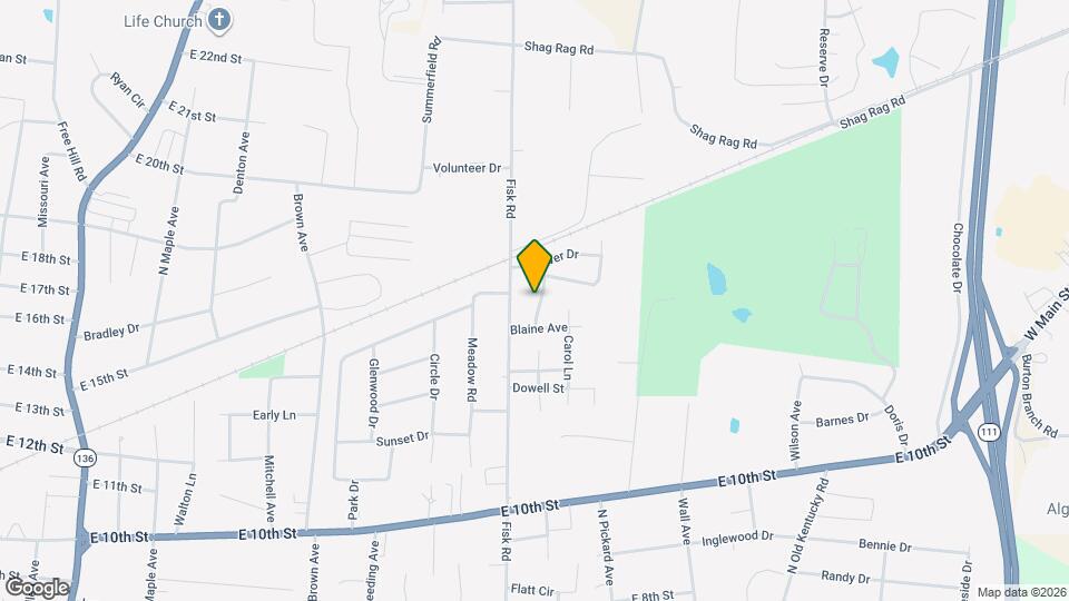 1298 Copperfield Dr Mapa y Detalles de la Ubicación