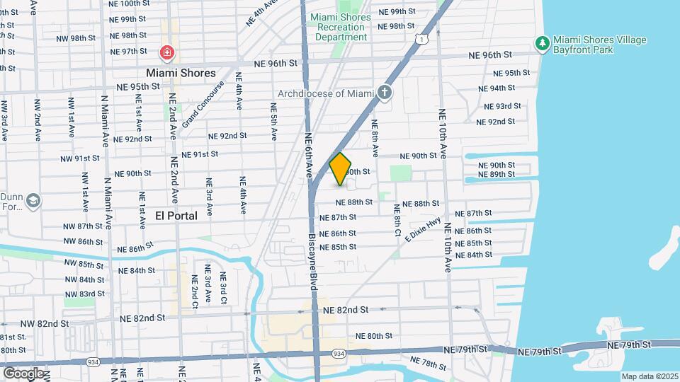 680 NE 88th Terrace Mapa y Detalles de la Ubicación