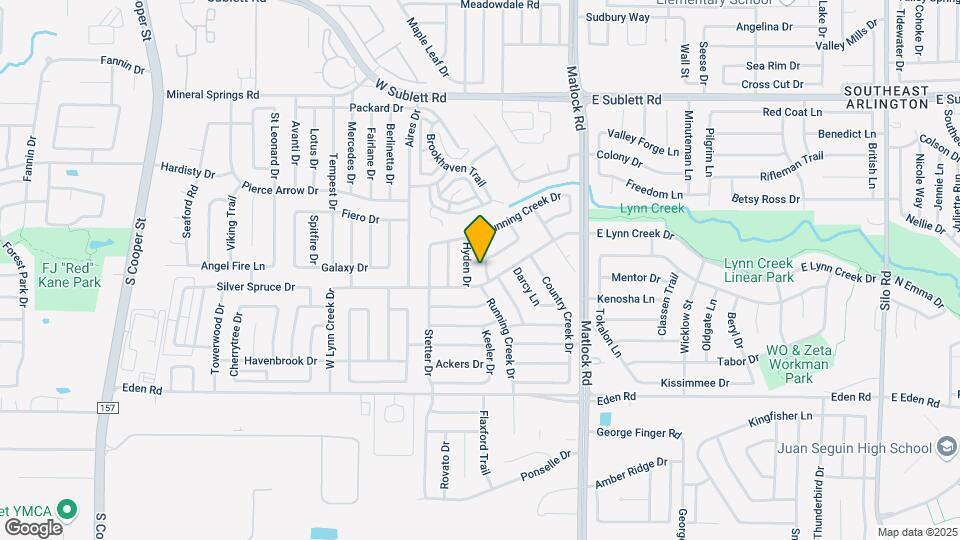 6504 Running Creek Dr Map and Location Details