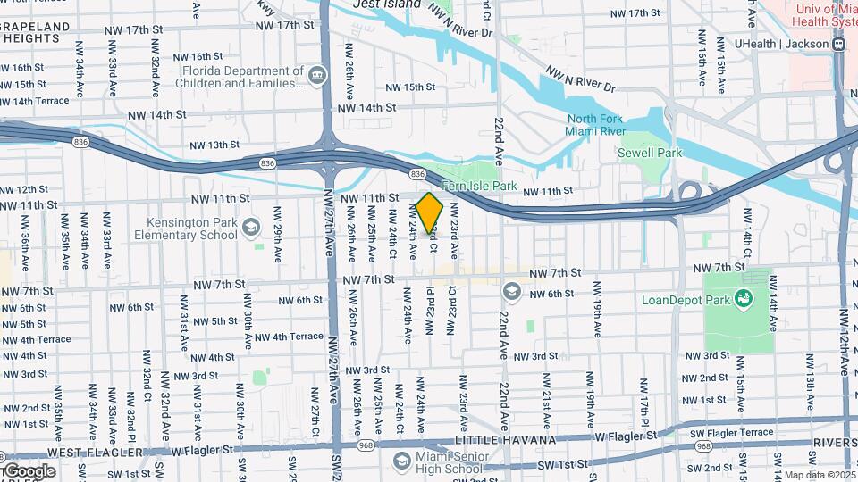828 NW 23rd Ct Map and Location Details