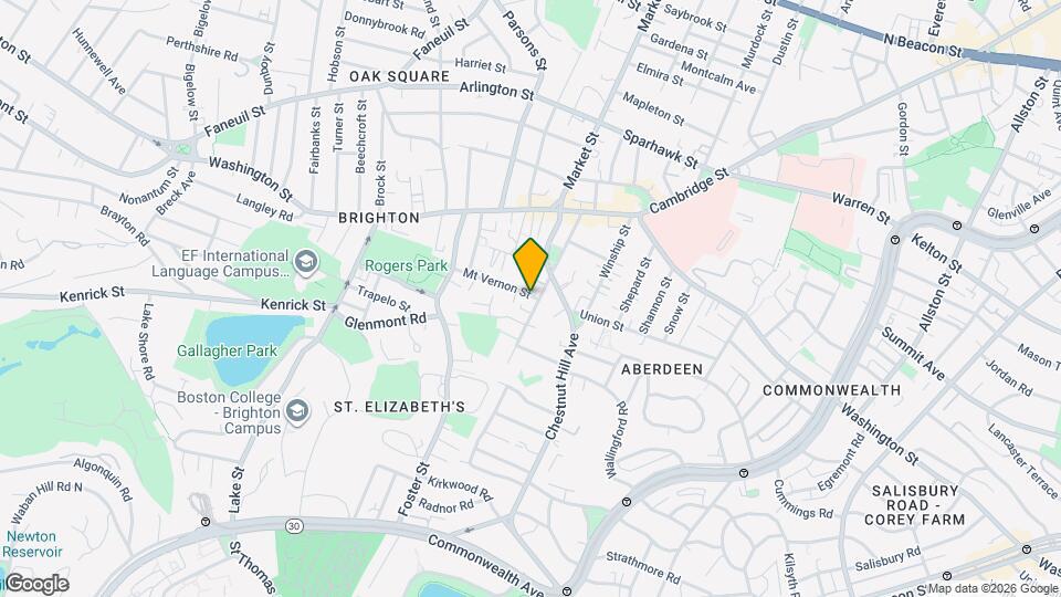 4 Mount Vernon St Map and Location Details