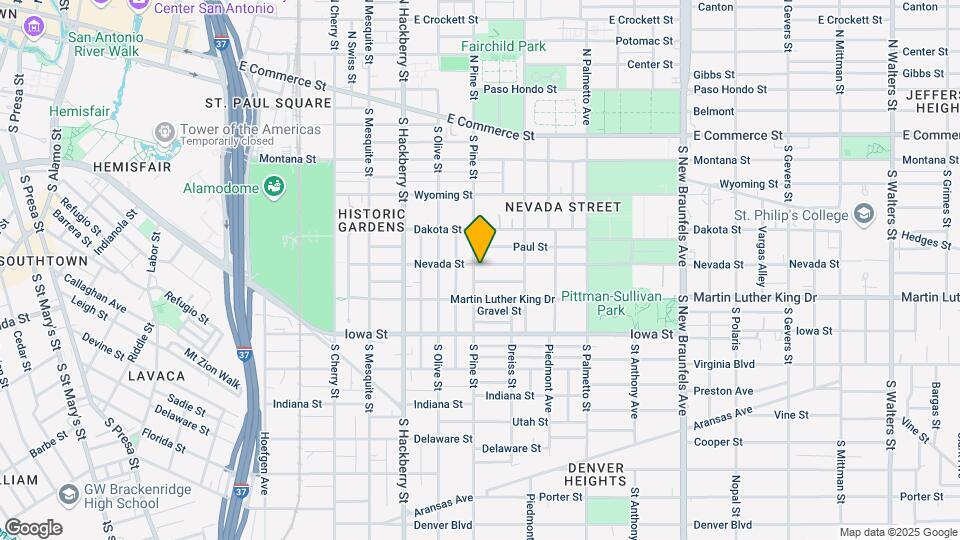 804 Nevada St Map and Location Details
