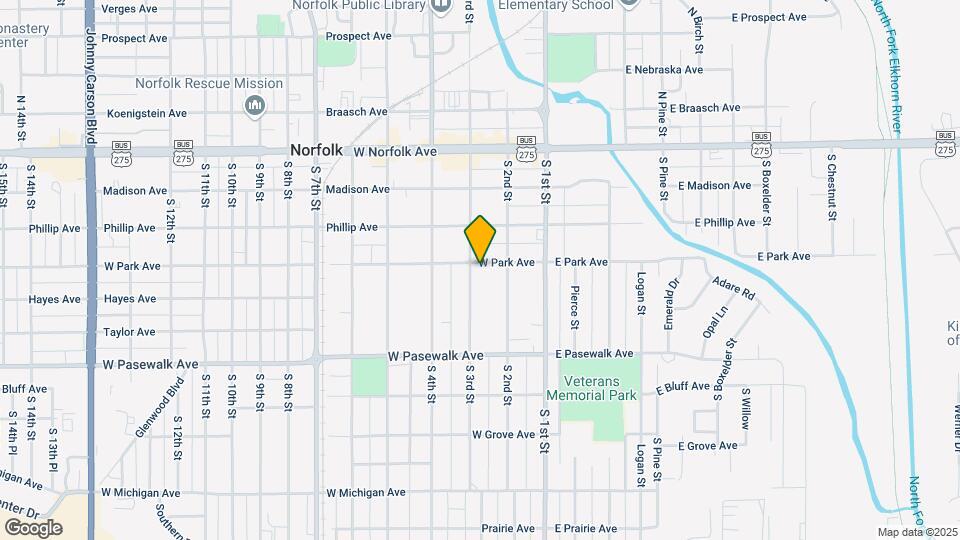 401 S 3rd St, Unit 2 Map and Location Details