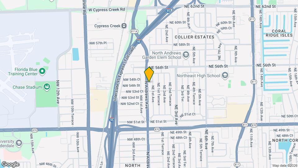 5408 N Andrews Ave Map and Location Details