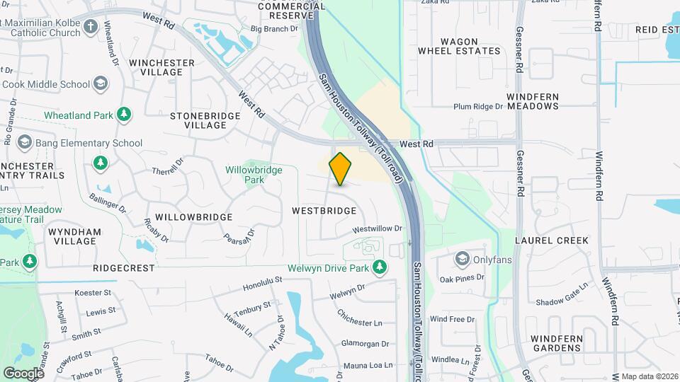 9026 Eaglecove Dr Map and Location Details