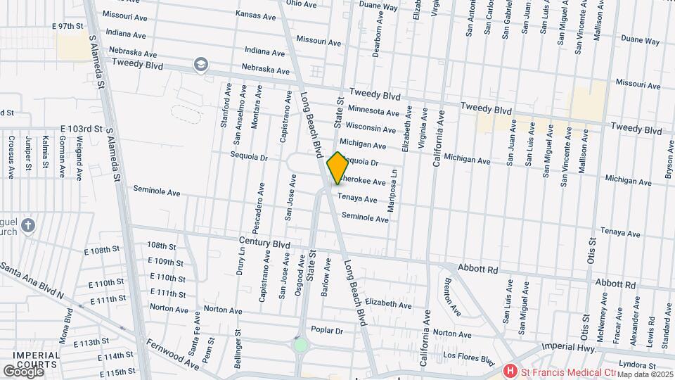 10374 Long Beach Blvd Map and Location Details