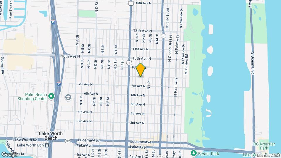 725 N K St Map and Location Details