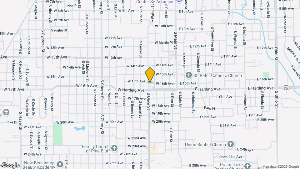 1601 S Olive St Map and Location Details