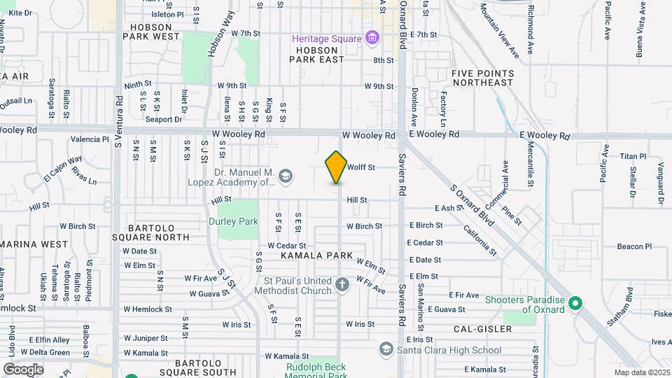 1261 S C St Map and Location Details