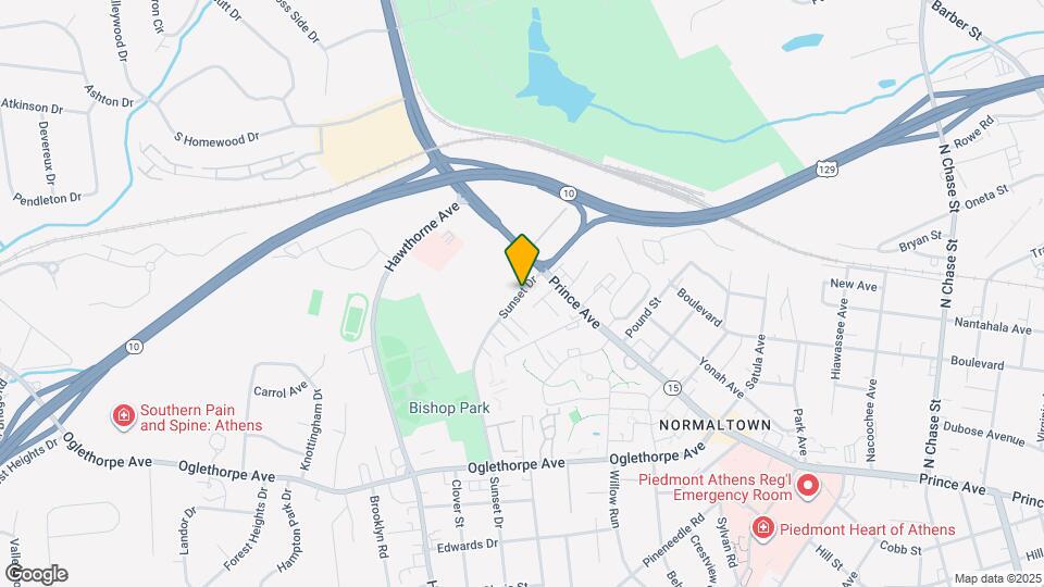 880 Sunset Dr Map and Location Details