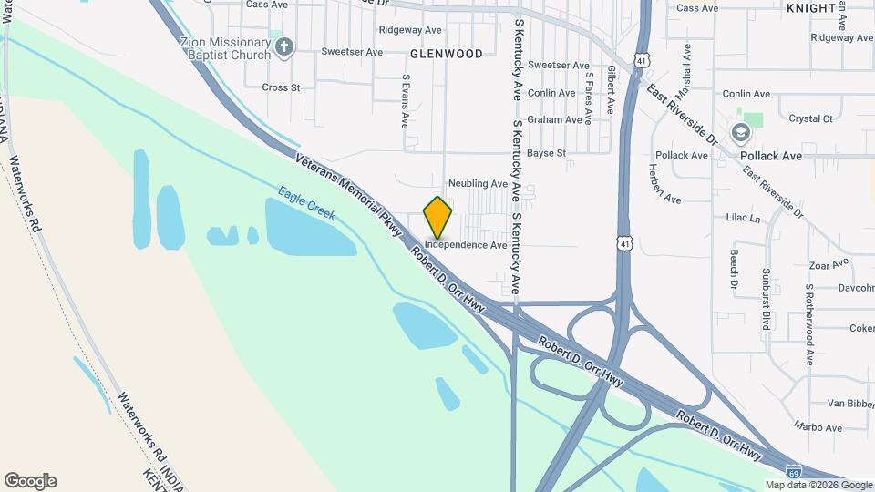 833 Independence Ave Map and Location Details