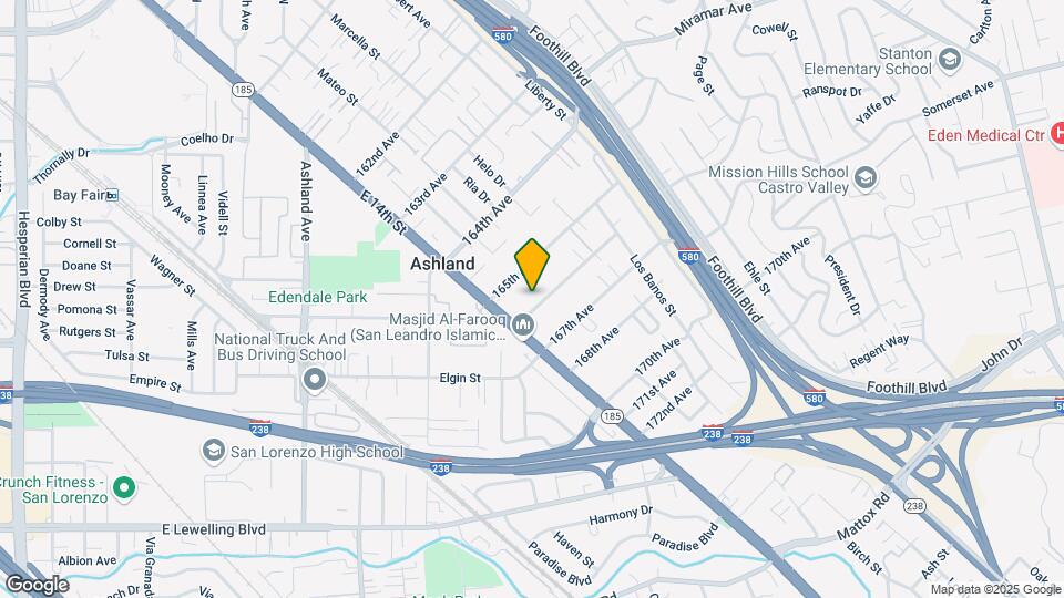 1445 166th Ave Map and Location Details